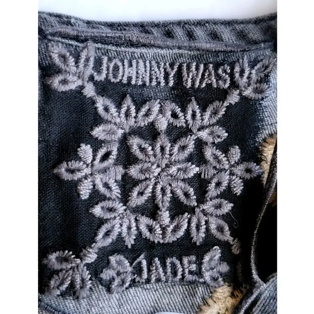 Johnny Was Jade Neema Embroidered Tunic Dress XS Boho Lace